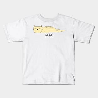 Cat says nope Kids T-Shirt